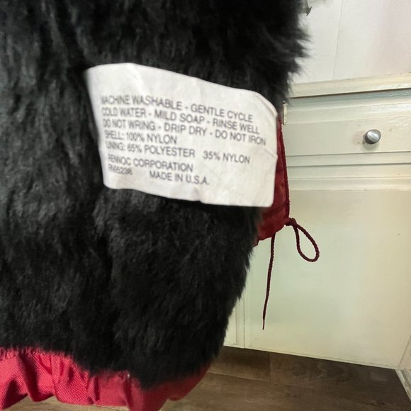 Vtg Rennoc Classic Nylon Varsity Jacket Sherpa/Quilted Lined Maroon Windbreaker - Picture 14 of 14